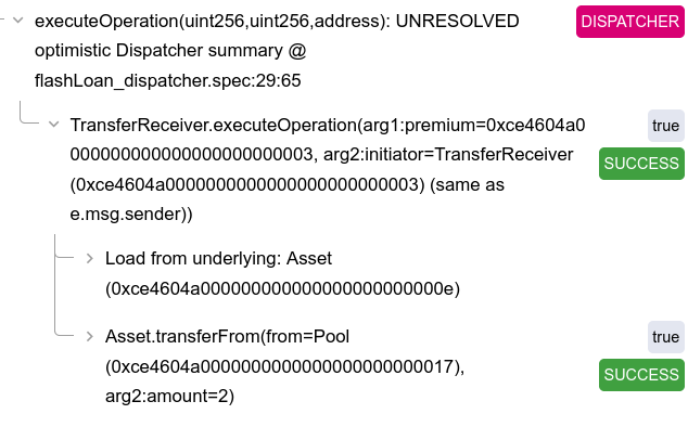 Partial call trace showing  dispatched to, which calls